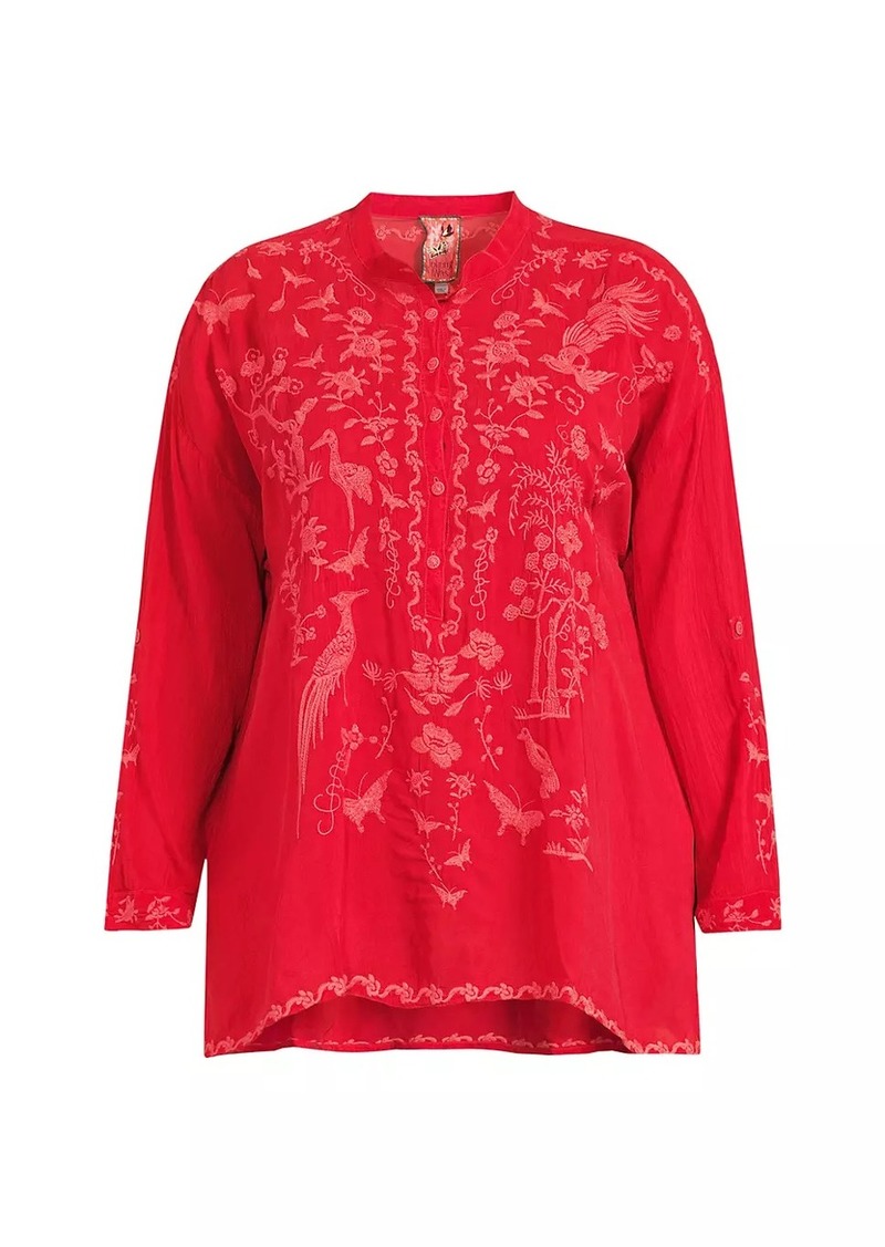 Johnny Was Plus Noah Embroidered Tunic