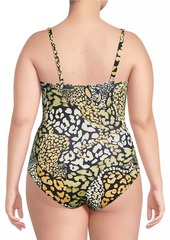 Johnny Was Plus Size Afeni One-Piece Swimsuit