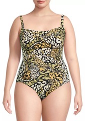 Johnny Was Plus Size Afeni One-Piece Swimsuit