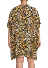 Johnny Was Plus Size Afeni Oversized Button-Front Shirt