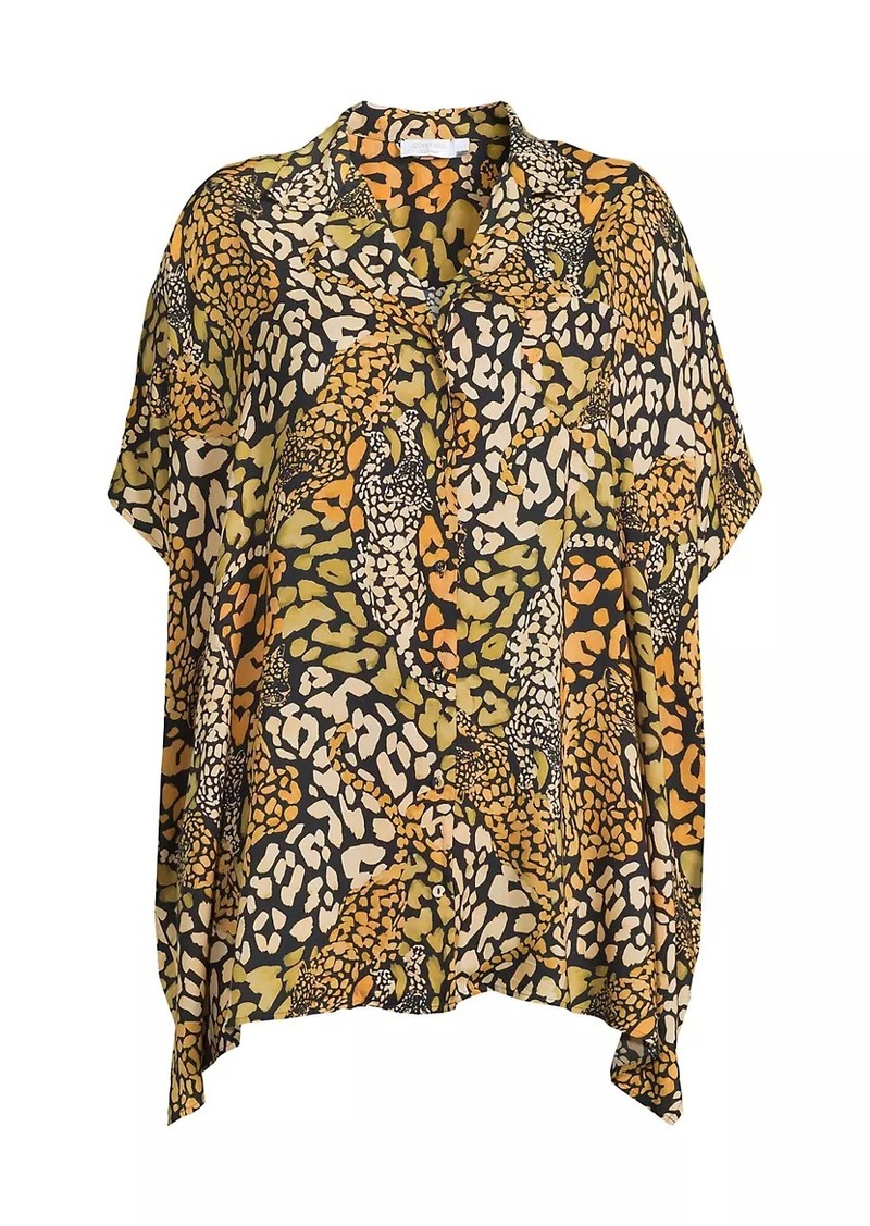 Johnny Was Plus Size Afeni Oversized Button-Front Shirt