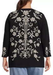 Johnny Was Plus Size, Talithia Embroidered T-Shirt