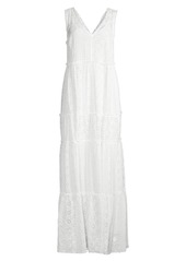 Johnny Was Poppy Eyelet Tiered Maxi Dress | Dresses