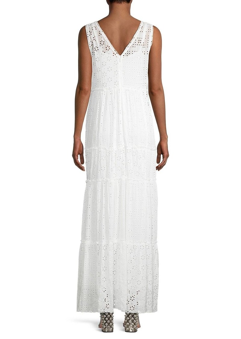 Johnny Was Poppy Eyelet Tiered Maxi Dress | Dresses