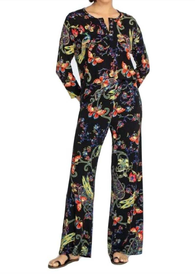 Johnny Was Pottery Wide Leg Pant In Multi