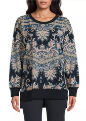 Johnny Was Roman Paisley Crewneck Sweatshirt