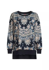 Johnny Was Roman Paisley Crewneck Sweatshirt