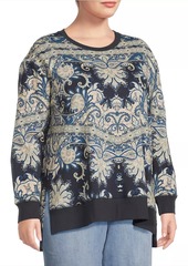 Johnny Was Roman Paisley Crewneck Sweatshirt