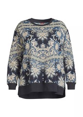 Johnny Was Roman Paisley Crewneck Sweatshirt