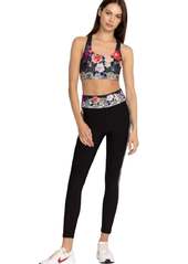Johnny Was Rose Lace Bee Active Legging In Black Multi