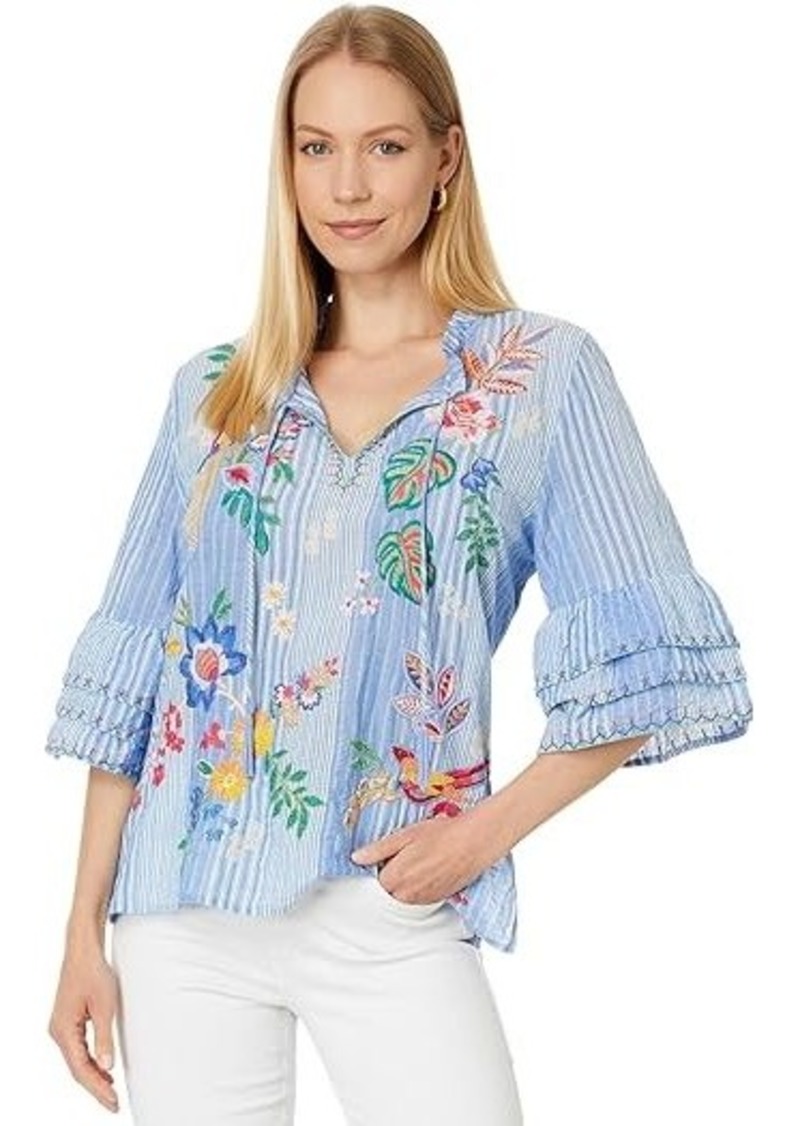 Johnny Was Ruffle Sleeve Blouse - Jeanette