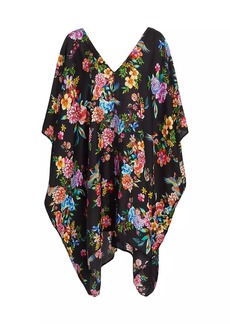 Johnny Was Sognatore Nero High-Low Cover-Up Kaftan