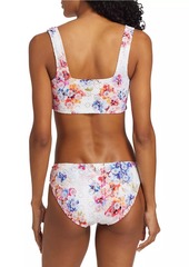 Johnny Was Summer Days Eyelet Bikini Top