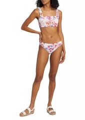 Johnny Was Summer Days Eyelet Bikini Top