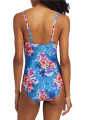 Johnny Was Summer Days Ruched One-Piece Swimsuit