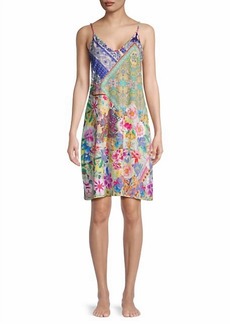 Johnny Was Talavera Patchwork Printed Nightgown In Multi