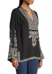 Johnny Was Tempest Embroidered Blouse