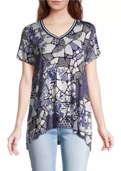 Johnny Was The Janie Favorite Floral Geometric Draped Tunic
