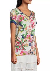 Johnny Was The Janie Favorite Floral Short-Sleeve T-Shirt