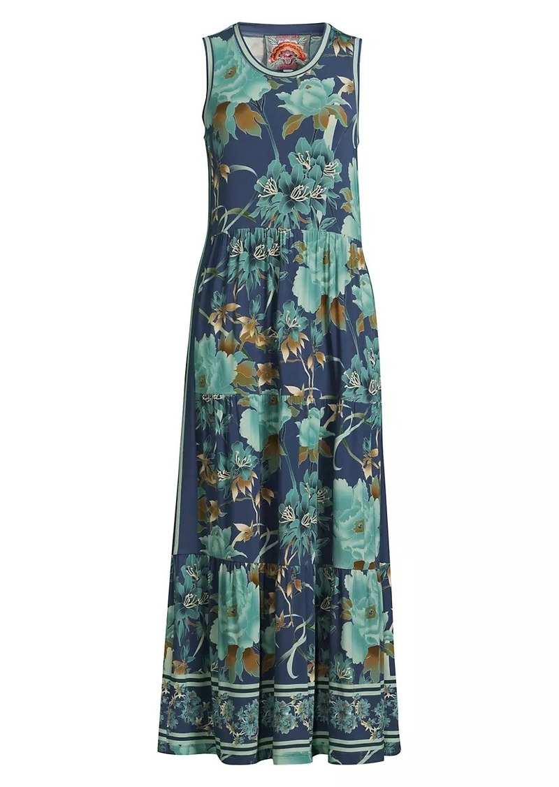 Johnny Was The Janie Favorite Sleeveless Tiered Maxi Dress