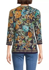 Johnny Was The Janie Floral Crewneck Top