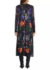 Johnny Was The Janie Floral Mockneck Midi-Dress