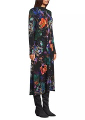 Johnny Was The Janie Floral Mockneck Midi-Dress