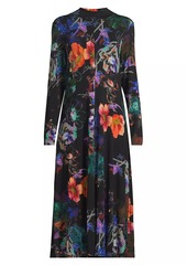 Johnny Was The Janie Floral Mockneck Midi-Dress