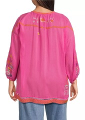 Johnny Was Zadonia Embroidered Blouse