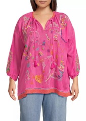 Johnny Was Zadonia Embroidered Blouse