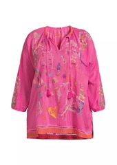 Johnny Was Zadonia Embroidered Blouse