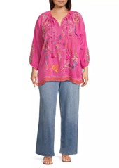 Johnny Was Zadonia Embroidered Blouse