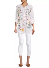 Johnny Was Zadonia Embroidered Tunic Blouse