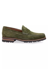 Johnston & Murphy Baldwin Suede Lug Penny Loafers