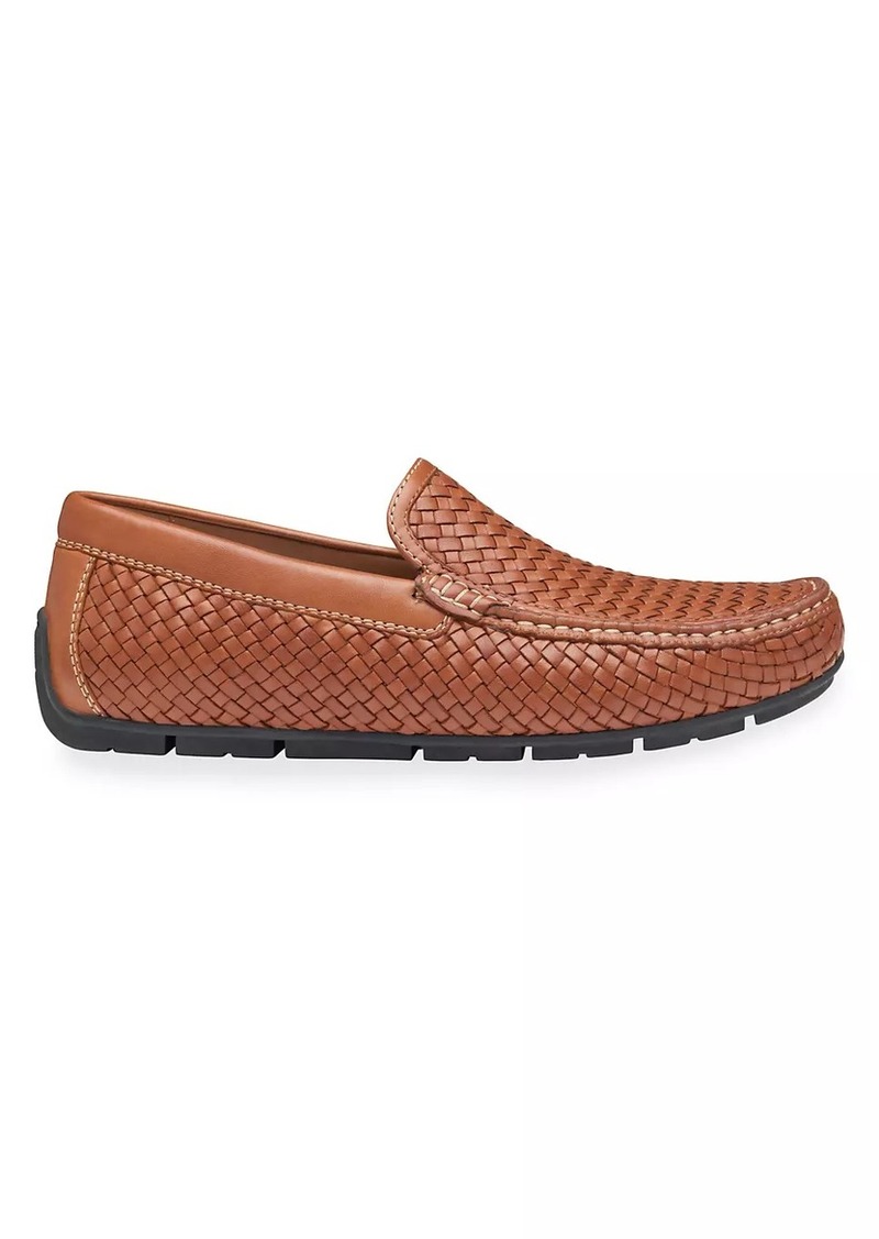 Johnston & Murphy Baldwin Woven Leather Driving Loafers