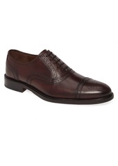 Johnston & Murphy Daley Medallion Toe Oxford in Burgundy Leather at Nordstrom