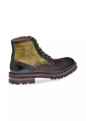 Johnston & Murphy Dudley Lug Wingtip Leather Ankle Boots