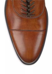 Johnston & Murphy J&M Collection Flynch Leather Cap-Toe Oxfords