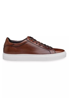 Johnston & Murphy J&M Collection Jake Leather Perforated Sneakers