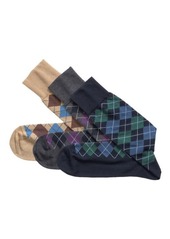 Johnston & Murphy 3-Pack Assorted Argyle Socks in Multi at Nordstrom