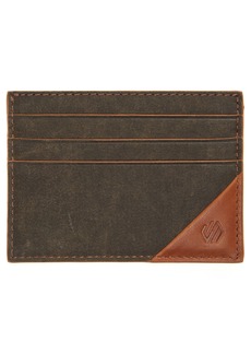 Johnston & Murphy Antique Leather Card Case in Brown/Tan at Nordstrom Rack