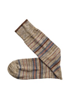 Johnston & Murphy Heather Stripe Socks - Khaki