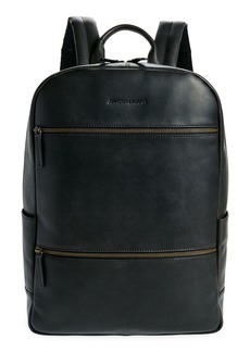 Johnston & Murphy Leather Backpack in Black at Nordstrom Rack