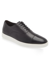 Johnston & Murphy Matthews Cap Toe Oxford in Black Hand-Stained Full Grain at Nordstrom Rack