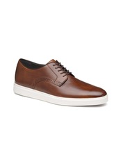 Johnston & Murphy Men's Brody Plain Toe Lace Up Dress Casual Sneakers - Brown