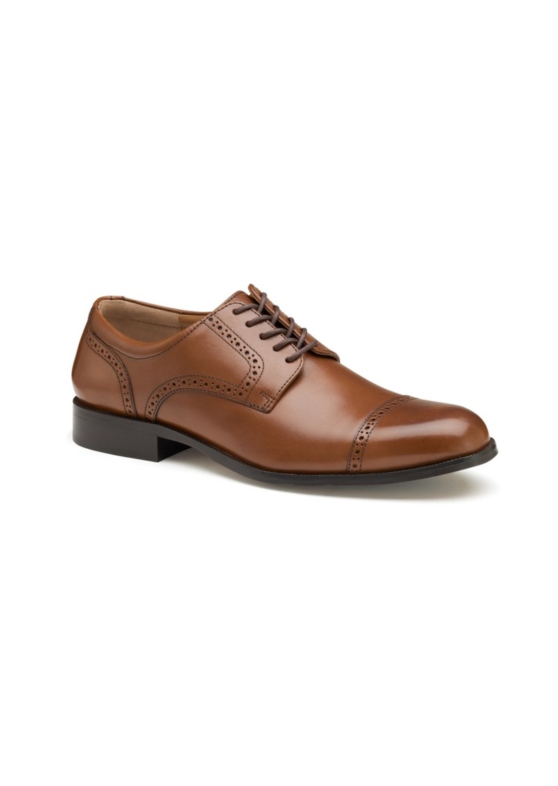 Johnston & Murphy Men's Harmon Cap Toe Oxford Shoes - Tan