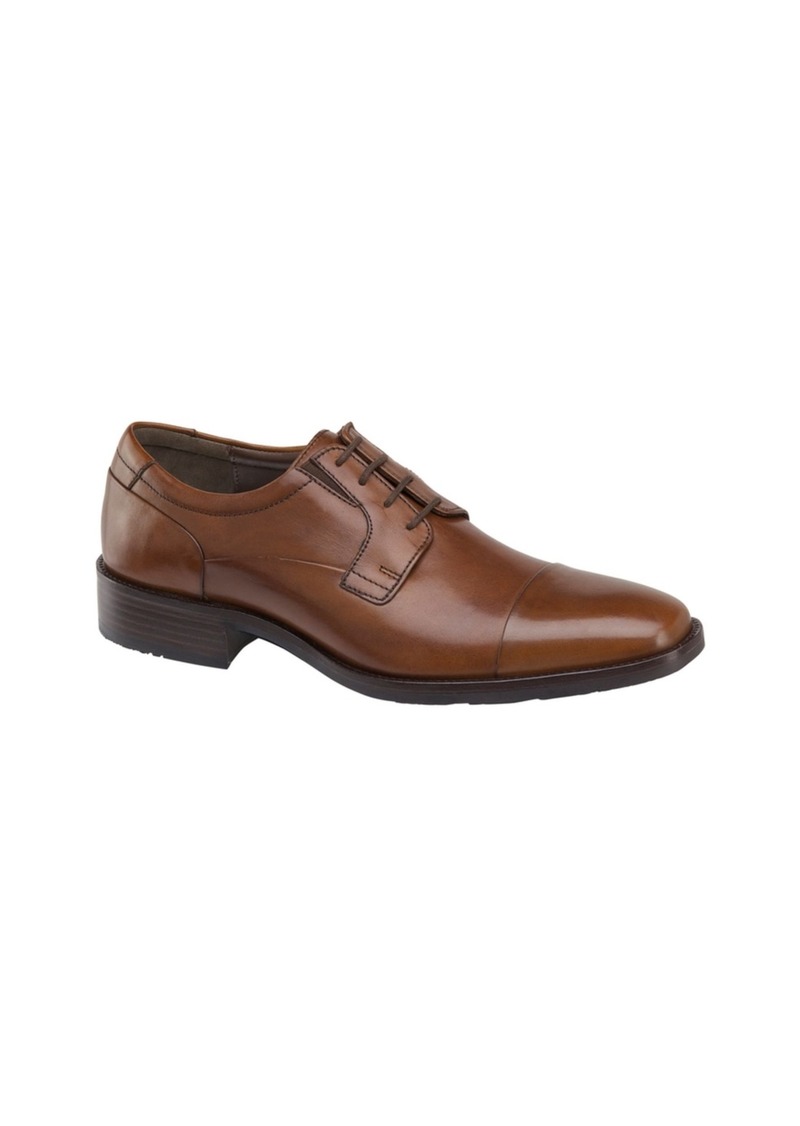 Johnston & Murphy Men's Lancaster Cap Toe Shoes - Tan