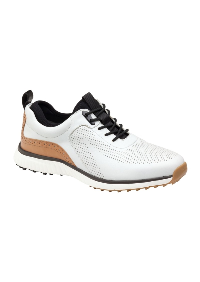 Johnston & Murphy Men's Luxe Hybrid Golf Lace-Up Sneakers - White