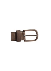 Johnston & Murphy Men's Oiled Contrast Stitched Belt - Brown Oiled Leather