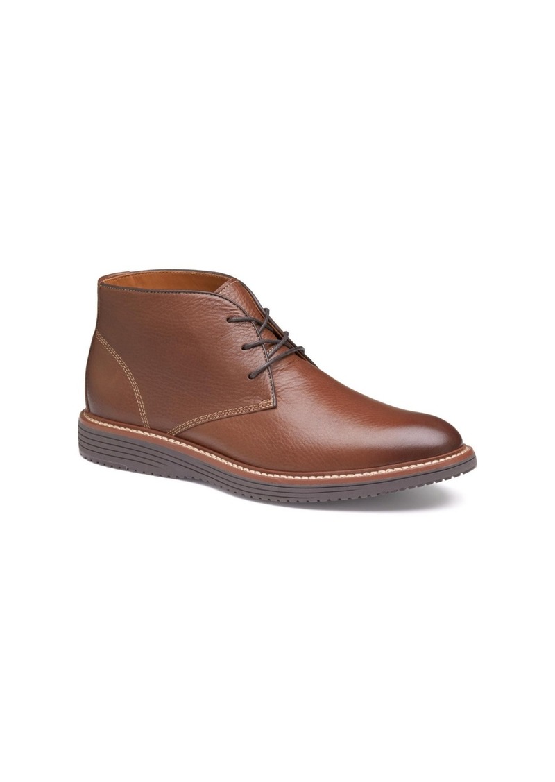 Johnston & Murphy Men's Upton Chukka Boots - Tan Full Grain Leather